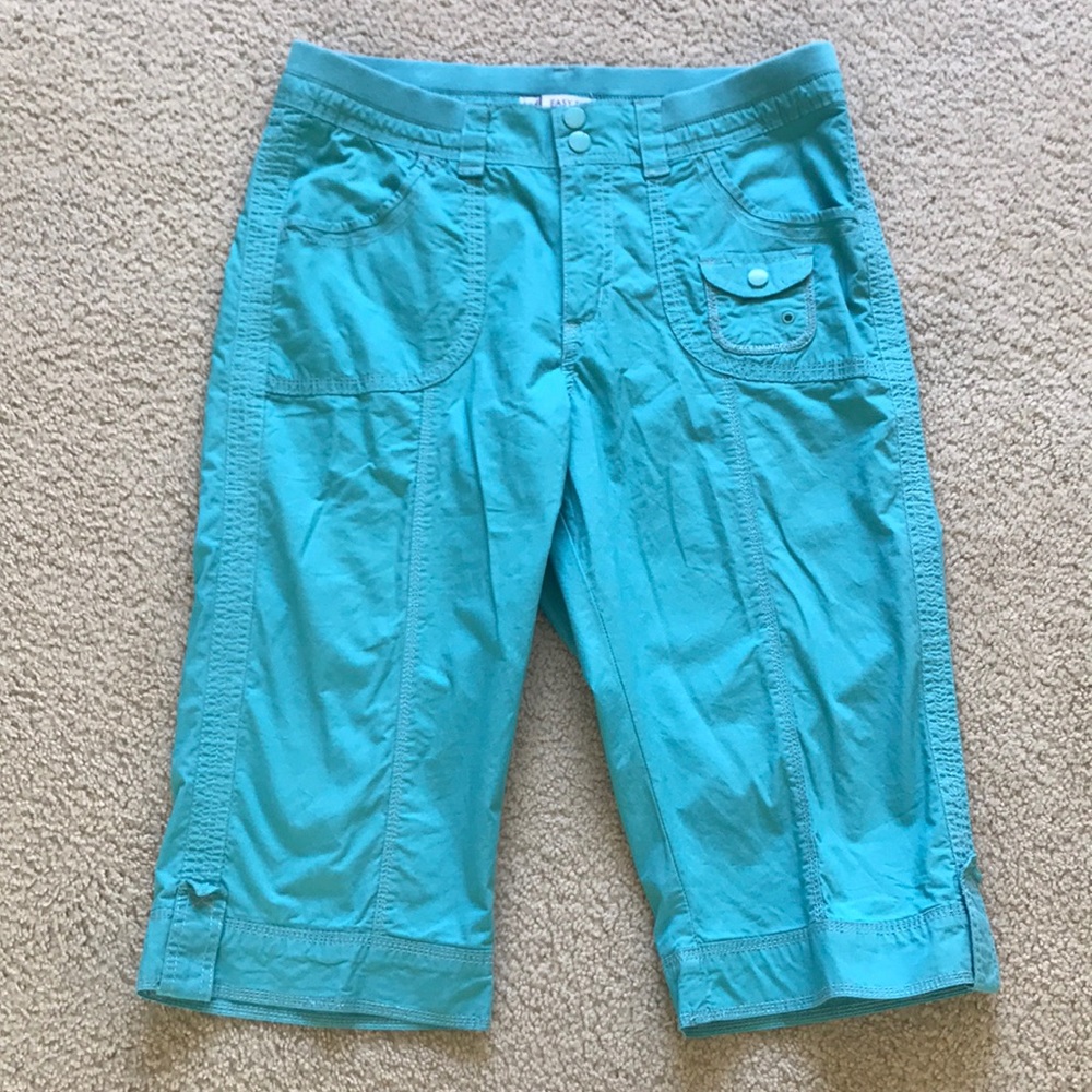 Lee Easy Fit Turquoise Capris